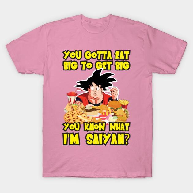 T Shirt Women Eat Big To Get Big Goku Harajuku Print Kawaii Tshirt Summer Short Sleeve Female T-Shirt Top Tee