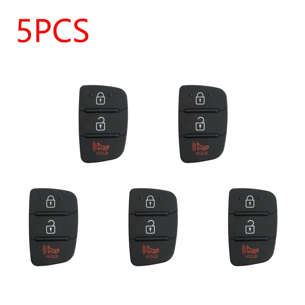 1/5/10PCS Replacement 3 Button Rubber Pad for i30/i35/iX20 Solaris Verna Flip Remote Car Key Shell Case Cover