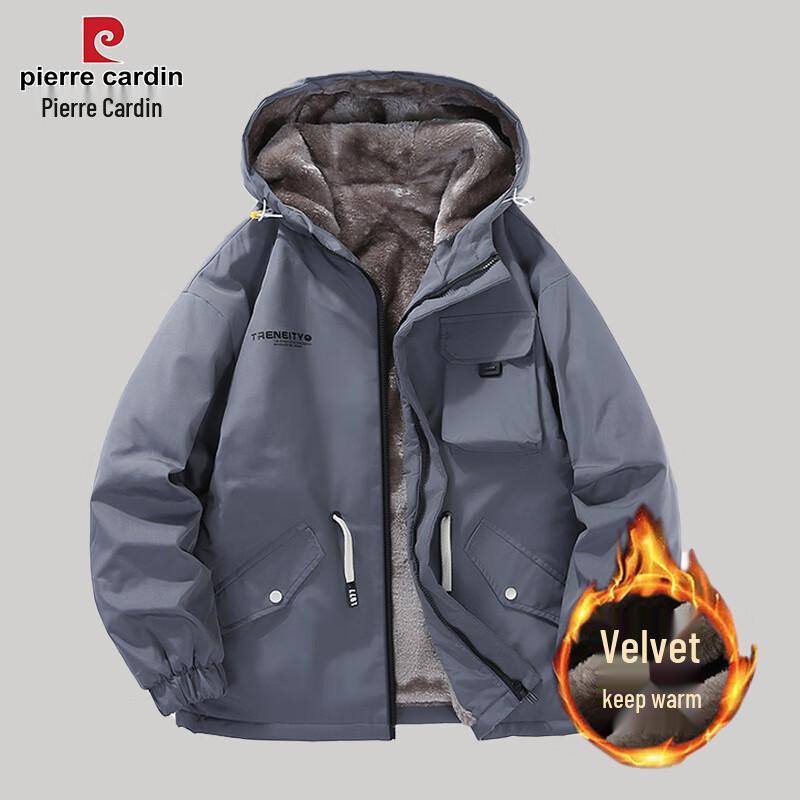 Pierre Cardin Men s Outdoor Workwear Waterproof Hooded Jacket L