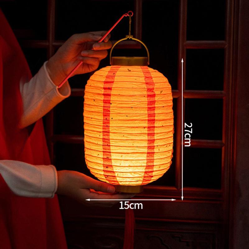Festive Chinese Lantern Mid-Autumn Spring Festival New Year Decoration Outdoor Hanging Paper Palace Lanterns Festival Atmosphere