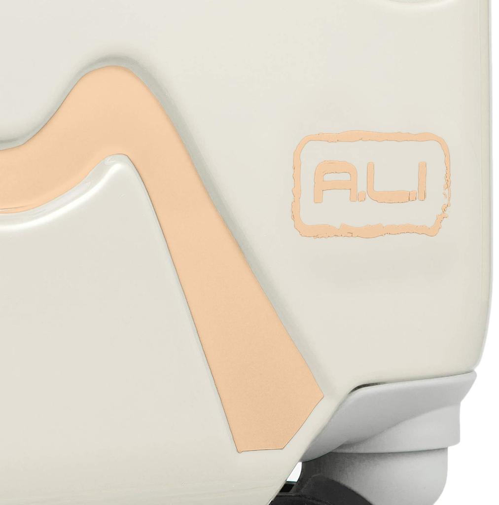 Hard 55 Pearl White [A.L.I.] Suitcase, Carry, KABUKI, Carry-on, 34L, Cm, 3.6kg,