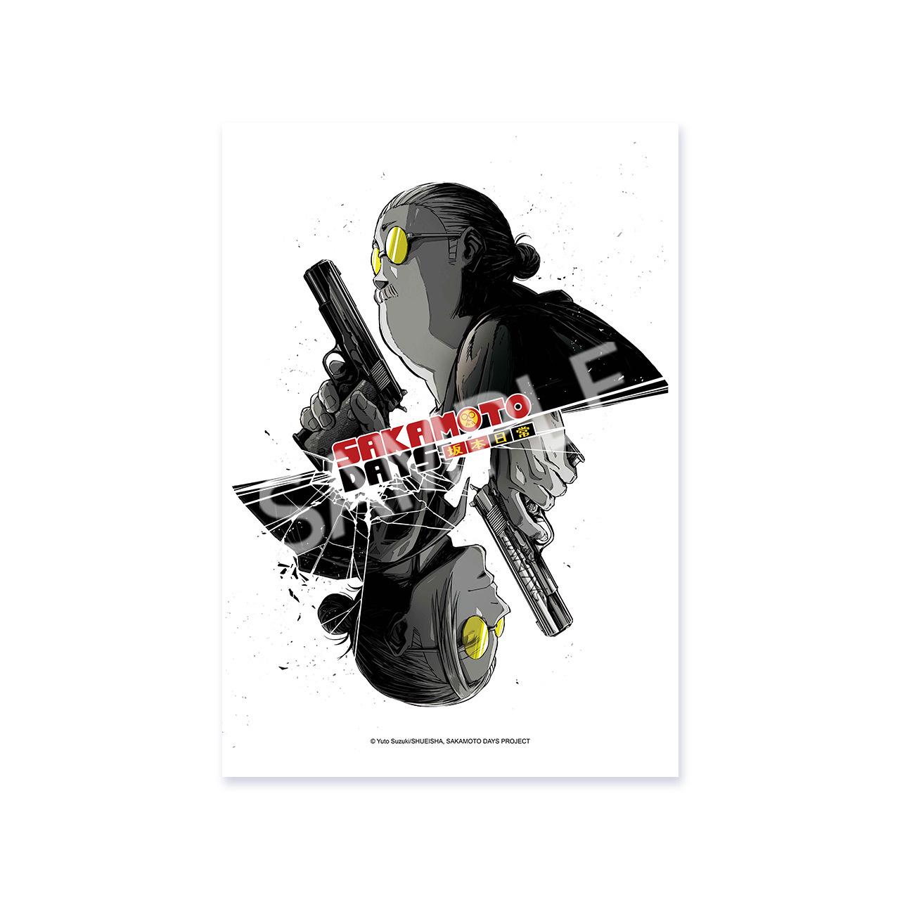 

In-Stock Trendy Sakamoto Nichijou Wall Scroll: Official Sakamoto Taro & Asakura Shinta Buddha Design 60*85 cm