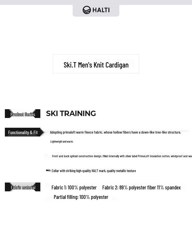 HALTI Men's Fleece Primaloft Liner Jacket