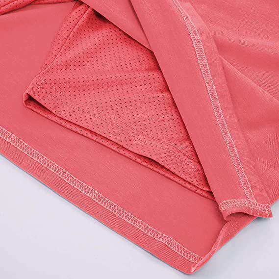 Dámská jarní/letní sukně jednobarevná na zavazování s dvouvrstvými šortkami