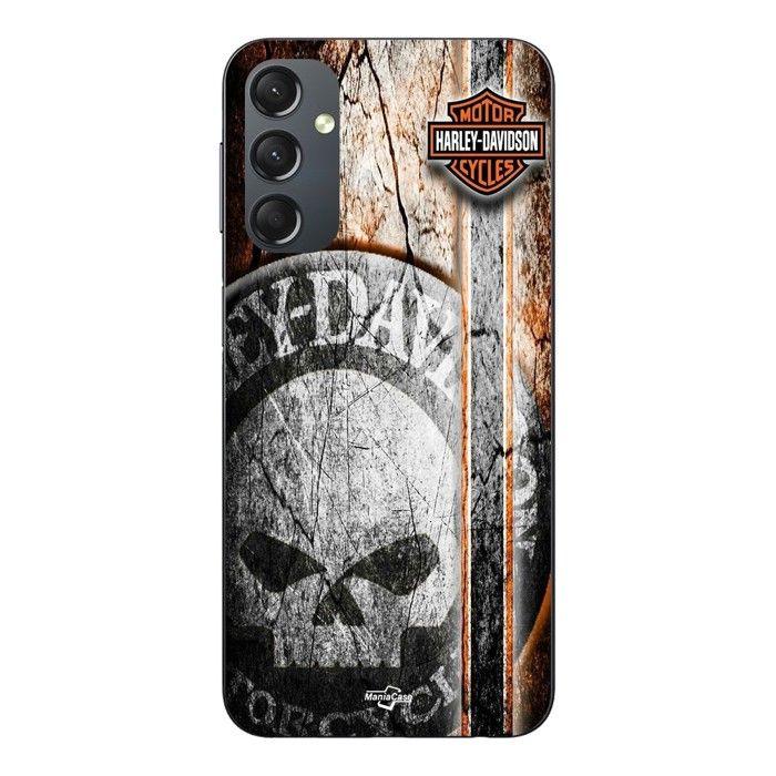 Coque Pour Samsung galaxy A24 Harley Davidson tête de mort vintage Maniacase