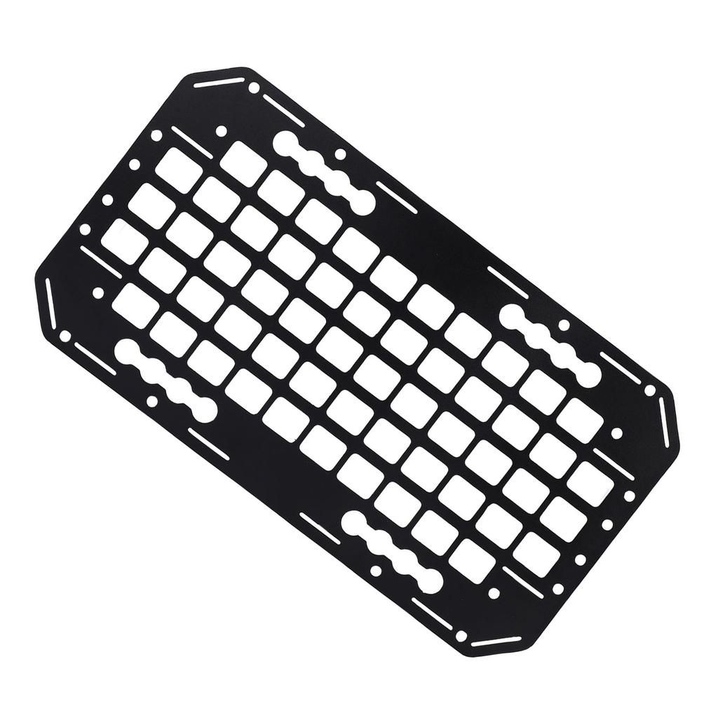 Truck Bed Molle Panel 10.51x19.25x0.08in Aluminium Side Truck Bed Molle Panel Rack System for Sedans SUVs Pickups