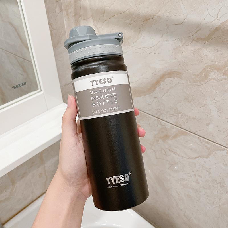 TYESO 530/750ML Stainless Steel Thermos Bottle Travel Cup Vacuum Flask Insulated Water Bottle Sport Thermal Mug Hot & Cold Mug