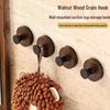 LIEI Walnut Wood Grain Suction Cup Hook