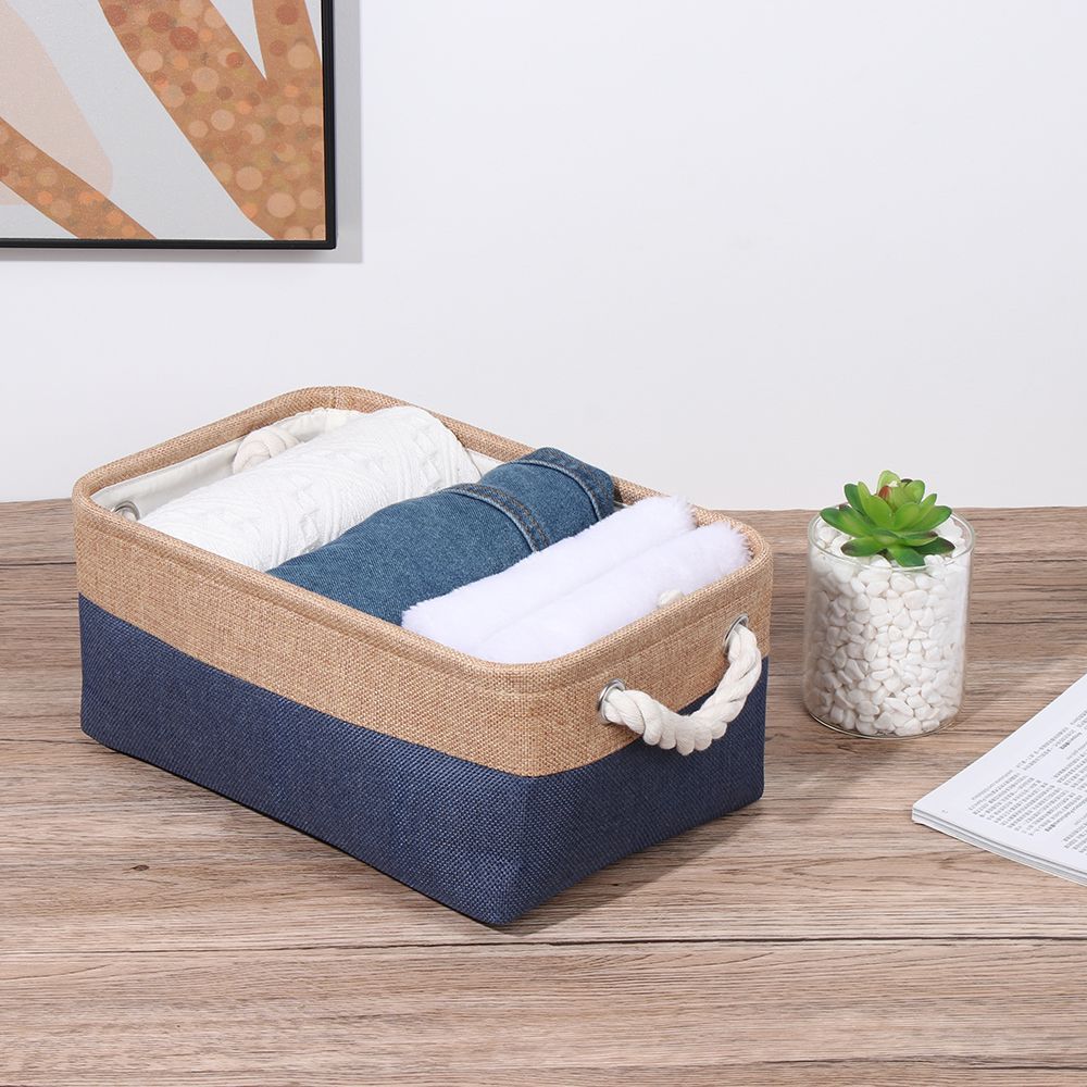 Storage Basket Home Supplies Sundries Sorting Basket Folding Linen Organizer Box Underwear Socks
