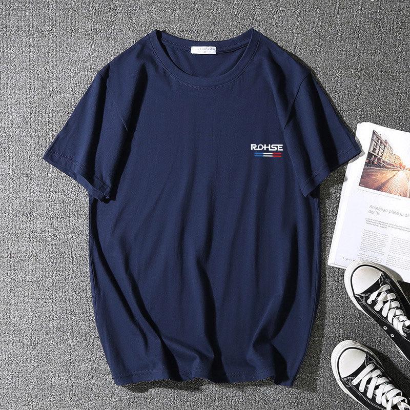 

Мужская летняя свободная футболка Молодежная мужская дышащая и удобная повседневная мужская спортивная футболка с коротким рукавом больших размеров с круглым вырезом из чистого хлопка 9XL