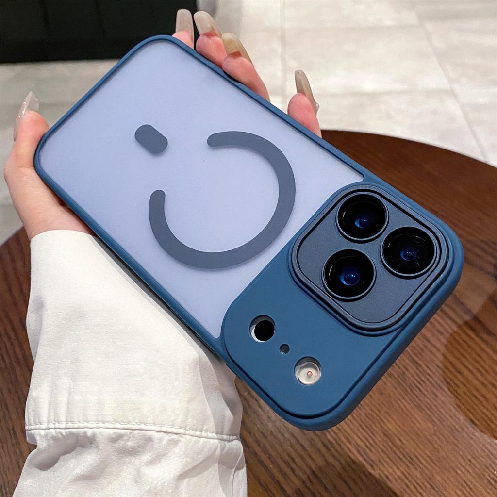 Camera Protection For iPhone 17Air 17Pro 17 Translucent Hard Magnetic Case  For Iphone 16 15 14 13 12 Pro Max Shockproof Cover