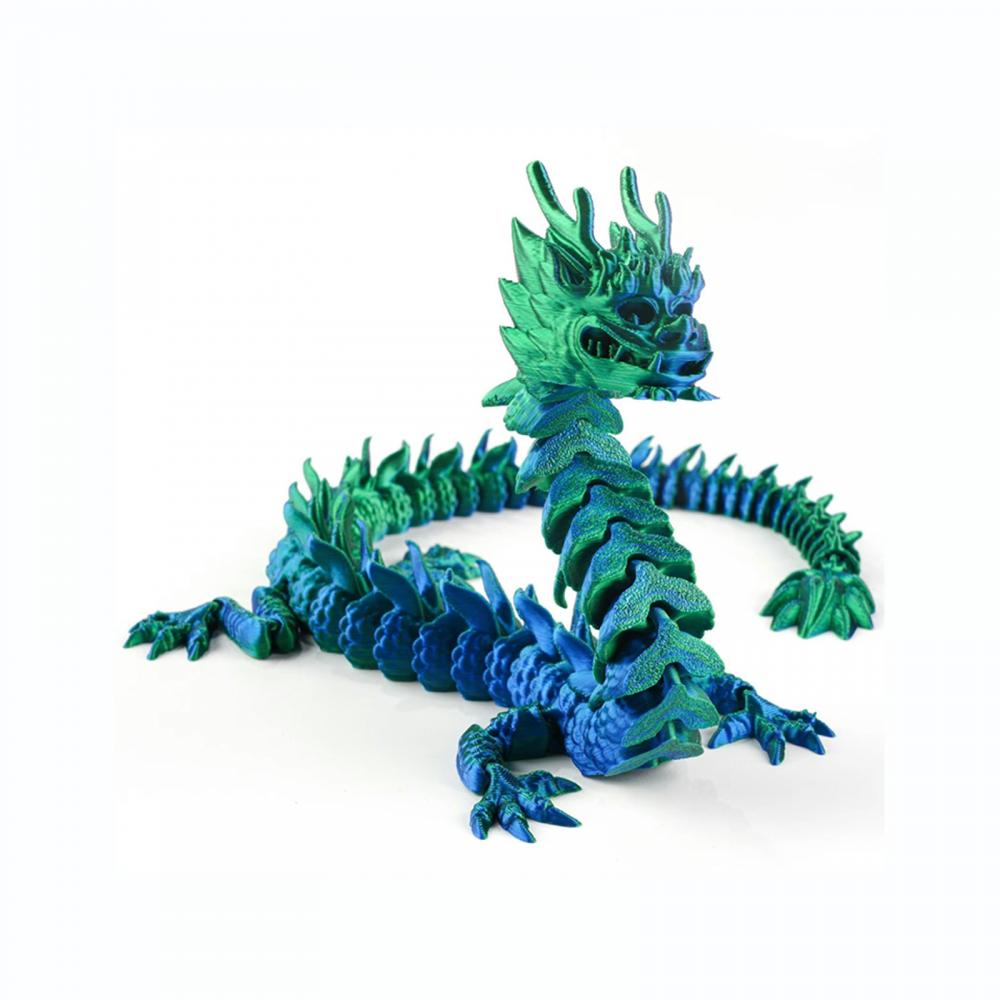 3D Printed Dragon Egg Figures Gemstone Multi-Jointed Movable Dragon With Wings Toys Tabletop Decorative Ornament Birthday Gifts