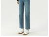 Women's High Waist Slimming Blue Nine-Point Cigarette Jeans - Narrow Leg, Petite Fit, Autumn Collection 9356