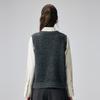 Women's 100% Cashmere Ribbed Knit Vest