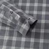FIRS Men's Brushed Cotton Thickened Long-Sleeve Business Casual Shirt
