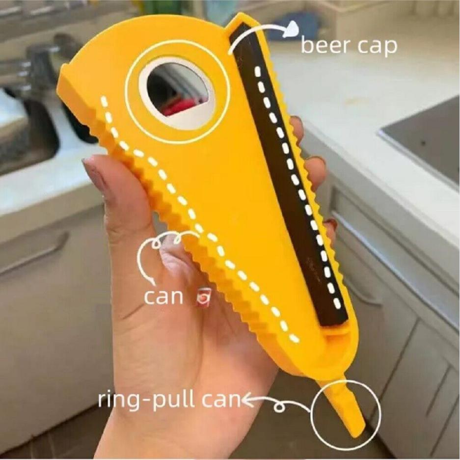 2pcs 6 in 1 Jar Opener Multi Functional Weak Hand Bottle Lid Opener Seniors Arthritis