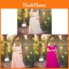 Euro Womens Lace Ruffle Short Sleeve Long Dress With High Waist For Summer Casual Wear