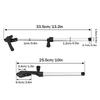Pair of RV Window Struts Support Rod 255335mm Aluminum Alloy Telescopic for Motorhome Trailer Window Tallation