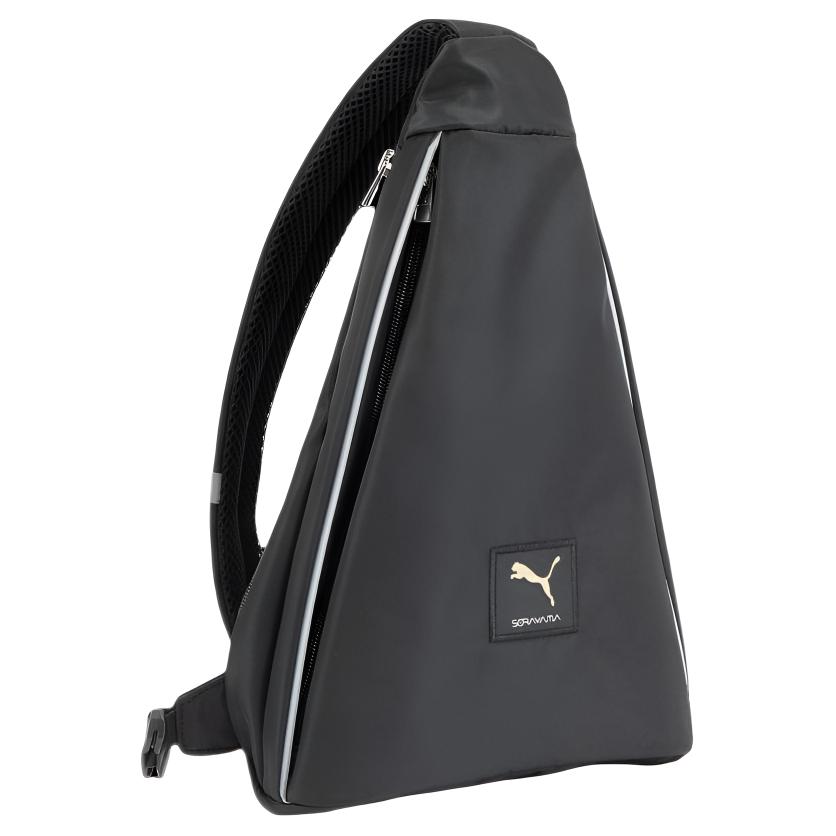 PUMA SORAYAMA Kumayama Base, Collaboration Fabric Sling Bag Regular Unisex Black 090833-01