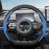 BYD Seagull/Dolphin Steering Wheel Cover: Ultra-Thin Genuine Leather, No-Sew Design for Car Interior, Women's Style.