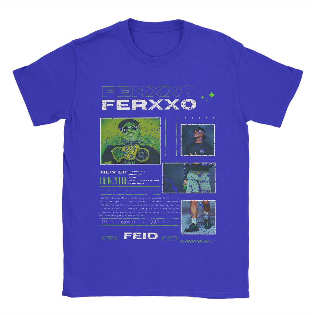 Feid Ferxxo TShirt Summer Vintage TShirts Pure Cotton Fashion Tshirt For Man Custom DIY Top Tees