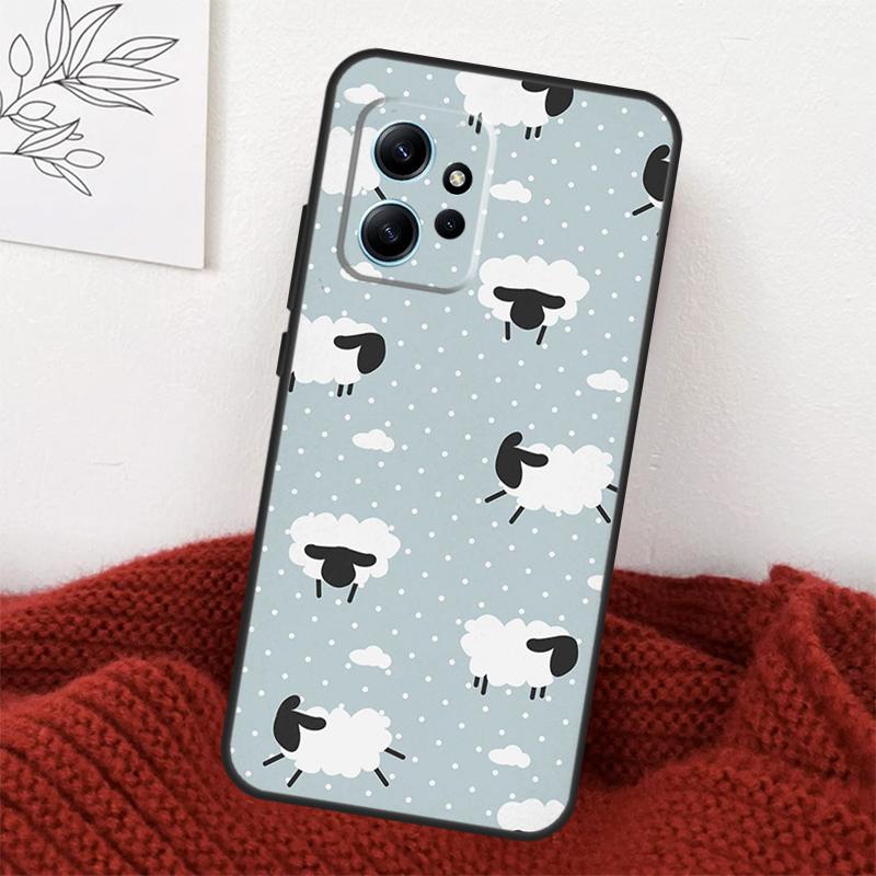 Cute Sheep Case For Xiaomi Redmi Note 14 13 10 11 12 15 Pro Plus Cover For Redmi 15 14C 12C 10C 13C 15C
