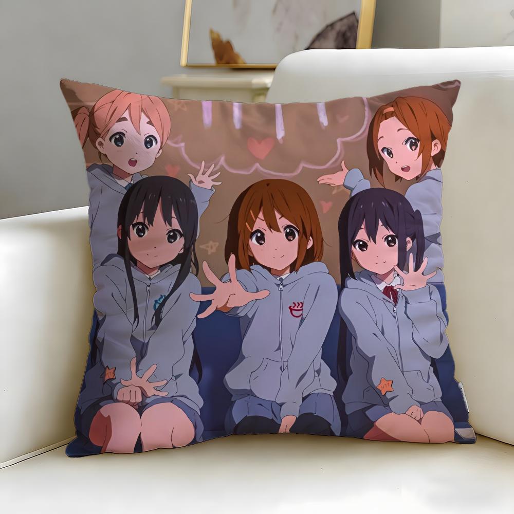 classic anime KON Cushion Cover Soft  EasyWash Pillow Case  Versatile for Couch Bed Travel and Office