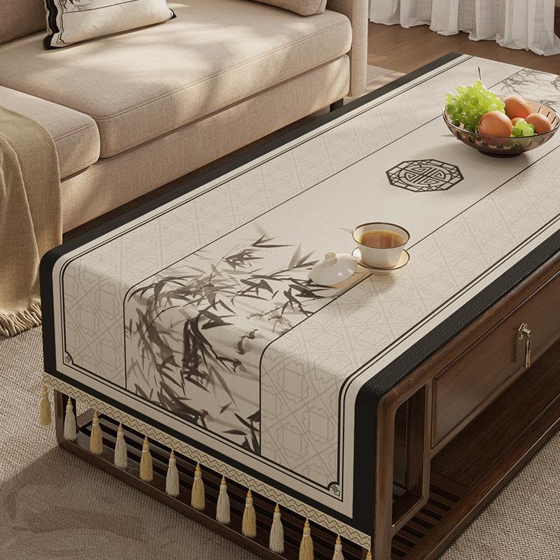 Coffee Table Tablecloth Living Room Light Luxury High-End Tv Cabinet Long Cover Cloth Dining Table Decorative Tablecloth