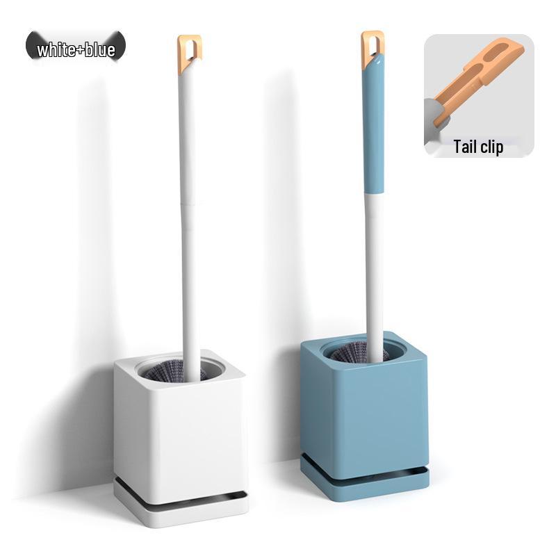 Wall-Mounted Long Handle Toilet Brush with Concave Base - No Dead Angle for Efficient Bathroom Cleaning