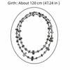Irregular Geometric Multi-color Natural Stone Necklace Boho Shell Beads Choker  for Gifts