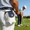 Portable Golf Bag Waterproof Leather Ball Bag Golf Small Fanny Bag Buckle Accessory Bag Lightweight