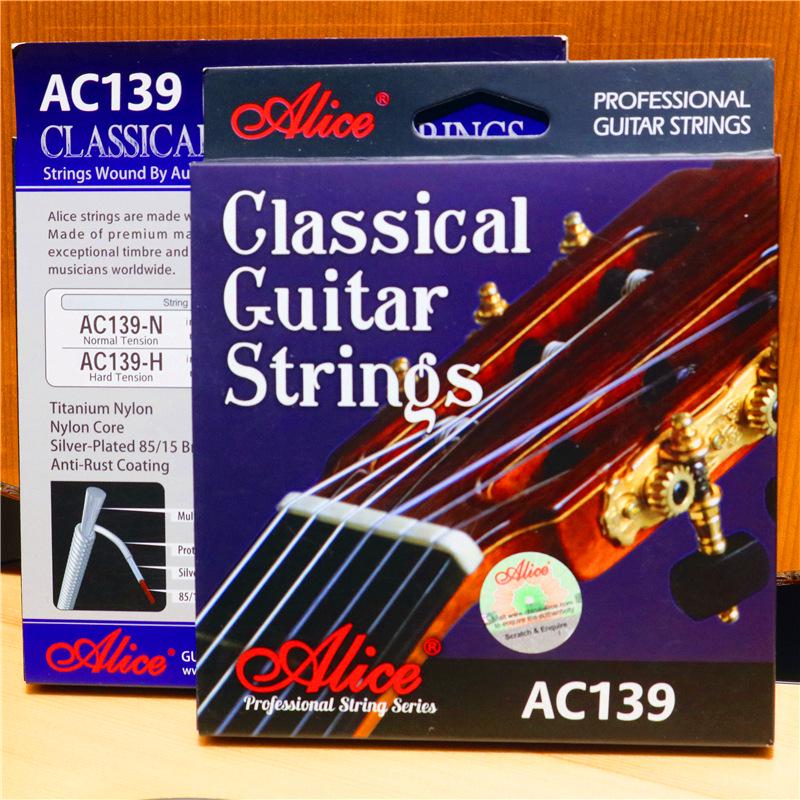 Alice AC139 Classical High Tension Nylon Guitar Strings Set (6 Strings) Standard Tension