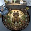 Prehistoric Dinosaur Emblem Round Area Rug Under Office Chairs Bedroom Living Room Home Decor