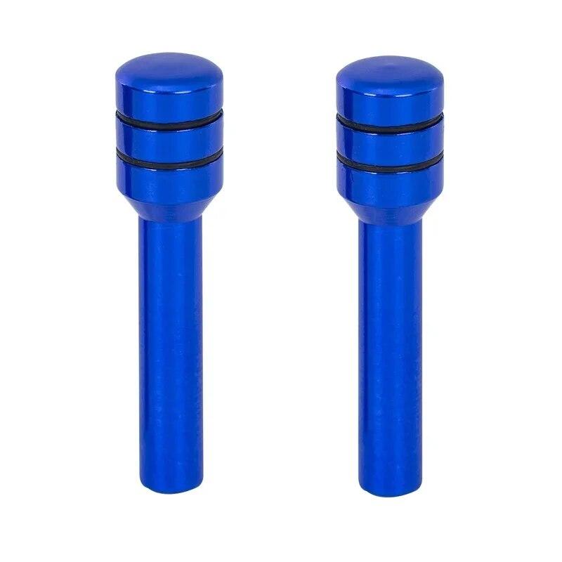 

2 шт. Автомобильная универсальная ручка дверного замка, штифты из алюминиевого сплава, кнопка внутреннего замка для грузовика, аксессуары синий