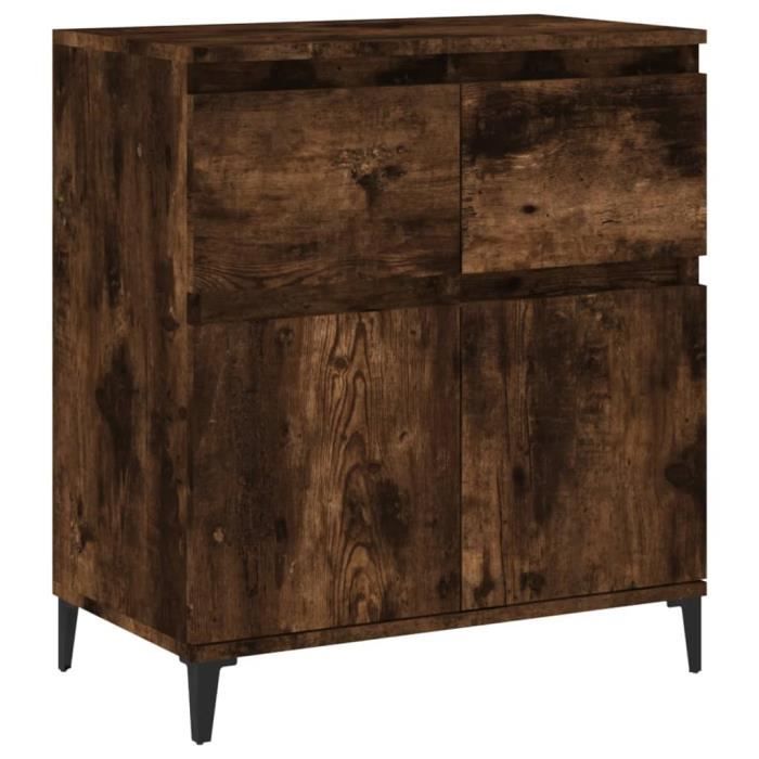 VidaXL Buffet Chêne fumé 60x35x70 cm Bois d'ingénierie 819689