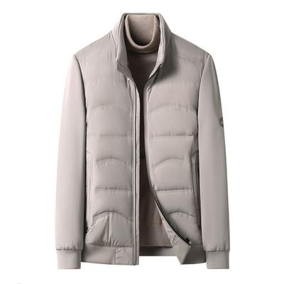 Simple and Light Down Jacket Autumn New Men's Stand Collar Trendy Down Jacket Cold-proof and Warm Down Jacket