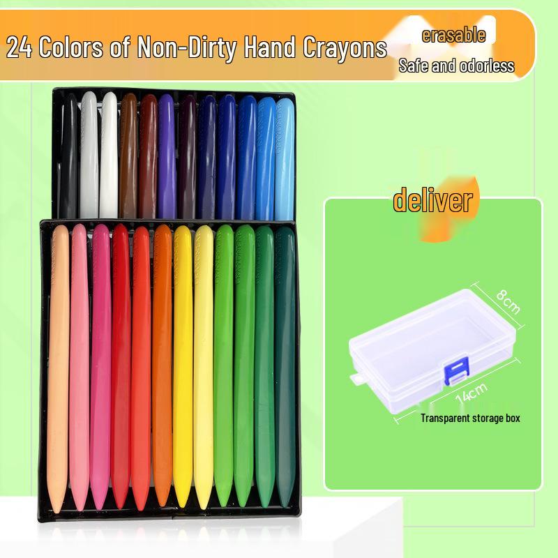 Triangular Washable Children's Crayons - Mess-Free, Double-Ended Doodle Pens for Kids
