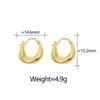 Versatile Chunky Hoop Earrings Simple Ear Pendant Vintage Drop Earrings  Women