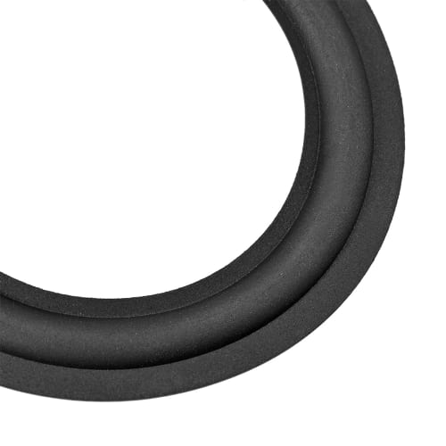 uxcell Rubber Edge, Outer Diameter 110mm, Black, Rubber Surround Ring Replacement for Speaker Repair DIY, Pack of 4