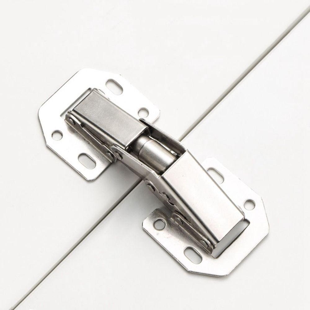 Balamale hidraulice pentru uși de dulap din oțel inoxidabil, fără amortizor de perforare, pentru uși noi, pentru mobilier