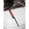 100cm Black Racing Stripes Tape Car Hood Bonnet Decorative Sticker Accessories
