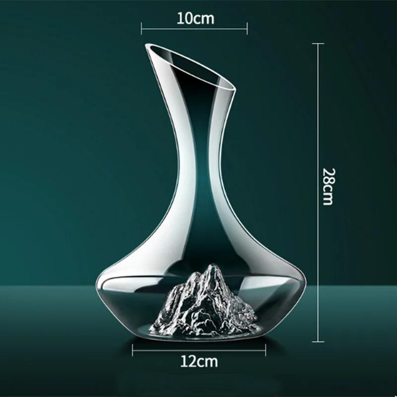 Iceberg Decanter Transparent Glass Brandy Champagne Wine Bottle Dispenser Family Party Set Supplies