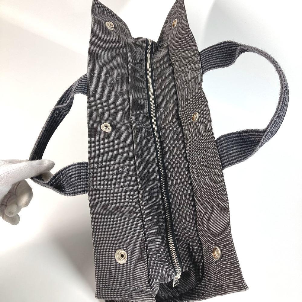 HERMES Her LineMM Her Line MM Bag Tote Bag Hand Bag Canvas gray