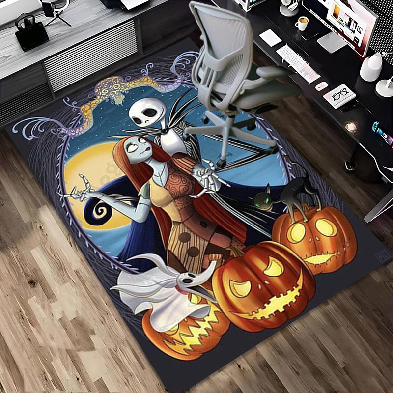 Nightmare Before Christmas Living Room Non-Slip Area Rug Soft Carpet for Bedroom Game Playroom Sofa Office Home Decor Doormat Christmas Gift C9211552