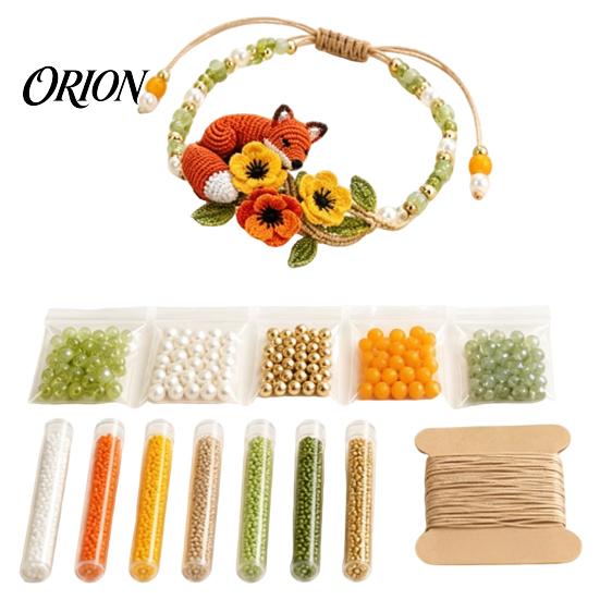 Portable Arts Crafts for Adults DIY Beaded Bracelet Making Kit, 3D Hummingbird Butterfly Fox Relaxing Hobbies Stress Relief Craft Beginner-Friendly