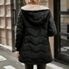 2025 Autumn and Winter New Style, Medium To Long, Fashionable, Hooded, Slim Fit, Plush, Cotton Jacket, Warm Top, Outerwear, Easy To Clean