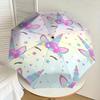 1PC Unicorn Flowers Umbrella-8-Rib Reinforced Portable Folding Travel Suitable for All Seasons Outdoor Daily Use  -J0322
