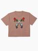 Guns N' Roses 2 crossed guns and roses Boxy T-Shirt