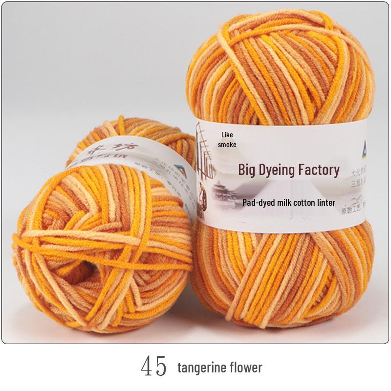5-Ply Medium-Thick Milk Cotton Yarn for Scarves, Blankets & Knitting