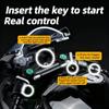 1/9 Kawasaki Ninja H2R with Spray Alloy Motorcycle Model Toy Vehicle Collection Sound and Light Off Road Autocycle Toys Car